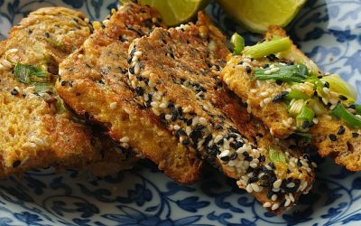 Indian-style eggy bread with seeds and turmeric